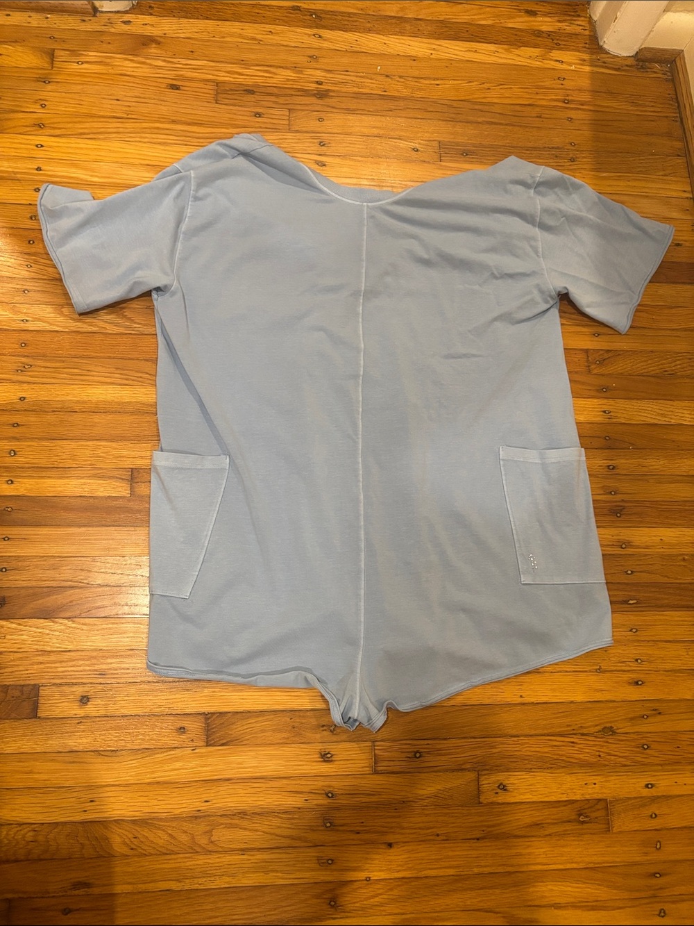 Women's Light Blue One-Piece Romper